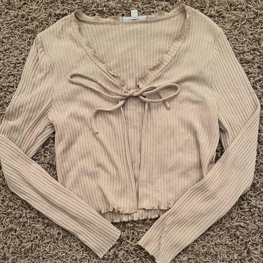 Tie Long Sleeve Top